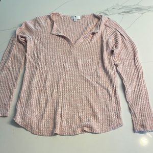 SOCIALITE Long Sleeve Pink Soft Shirt Small